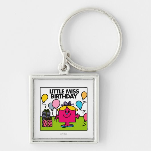Little Miss Birthday | Cadeaus en ballonnen Sleutelhanger (Voorkant)