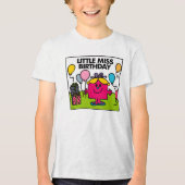 Little Miss Birthday | Cadeaus en ballonnen Tri-Blend Shirt (Voorkant)