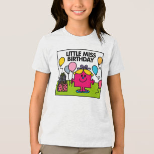 Little Miss Birthday Cadeaus en ballonnen Tri-Blend Shirt