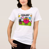Little Miss Birthday | Cadeaus en ballonnen Tri-Blend Shirt (Voorkant)