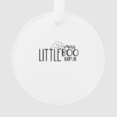 Little Miss Bootiful Retro Classic Ornament (voorkant)