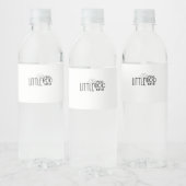 Little Miss Bootiful Retro Classic Waterfles Etiket (Flessen)