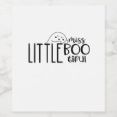 Little Miss Bootiful Retro Klassieker Wijn Etiket (Enkel label)