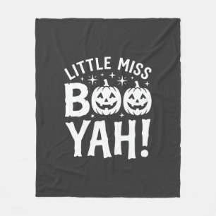 Little Miss Booyah Halloween Pompoen Ontwerp_1 Fleece Deken