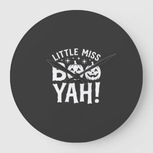Little Miss Booyah Halloween Pompoen Ontwerp_1 Grote Klok