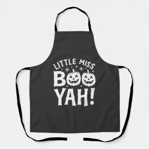Little Miss Booyah Halloween Pompoen Ontwerp_1 Schort