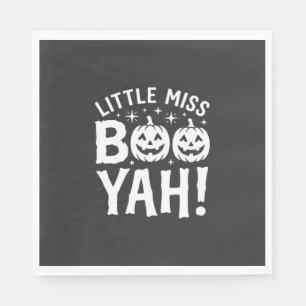 Little Miss Booyah Halloween Pompoen Ontwerp_1 Servet