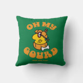 Little Miss Busy Oh My Gourd Halloween Kussen (Achterkant)