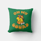 Little Miss Busy Oh My Gourd Halloween Kussen (Voorkant)