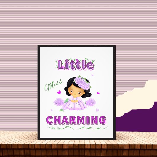 Little miss charmant foto afdruk