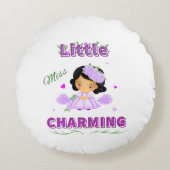 Little miss charmant rond kussen (Voorkant)