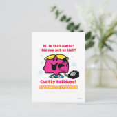 Little Miss Chatterbox Kerstwensen Feestdagenkaart (Staand voorkant)