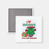 Little Miss Christmas | Ik hou van Feestdagen Magneet (Voorkant / Achterkant)