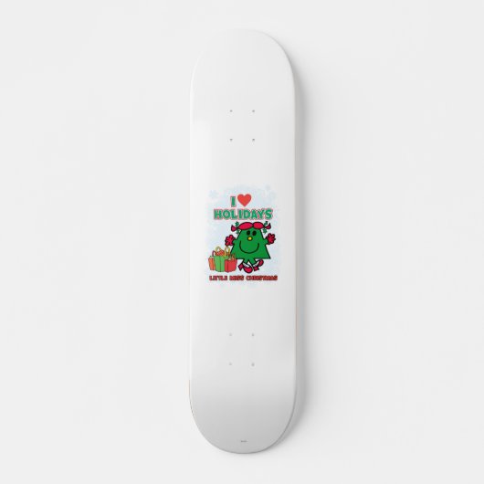 Little Miss Christmas | Ik hou van Feestdagen Skateboard (Voorkant)