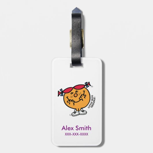 Little Miss Classic Pattern Bagagelabel (Achterkant verticaal)