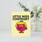 Little Miss Contrary Briefkaart (Staand voorkant)