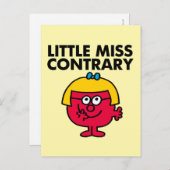 Little Miss Contrary Briefkaart (Voorkant / Achterkant)