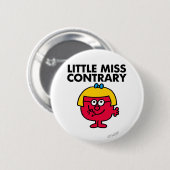 Little Miss Contrary Ronde Button 5,7 Cm (Voorkant /achterkant)