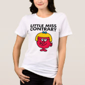 Little Miss Contrary Tri-Blend Shirt (Voorkant)