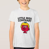 Little Miss Contrary Tri-Blend Shirt (Voorkant)