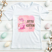 Little Miss Cotton Tail Pink Bunny Pasen T-shirt