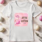 Little Miss Cotton Tail Pink Bunny Pasen T-shirt