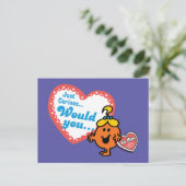 Little Miss Curious | Valentijn Feestdagenkaart (Staand voorkant)