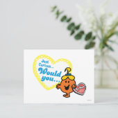 Little Miss Curious Valentijnsdag Wish Feestdagenkaart (Staand voorkant)