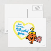 Little Miss Curious Valentijnsdag Wish Feestdagenkaart (Voorkant / Achterkant)