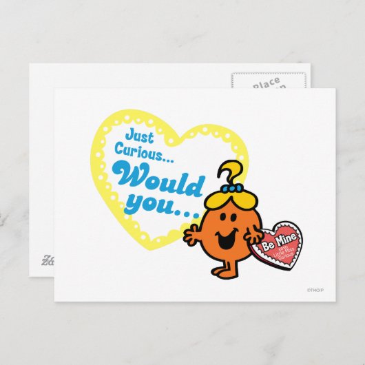 Little Miss Curious Valentijnsdag Wish Feestdagenkaart (Voorkant / Achterkant)