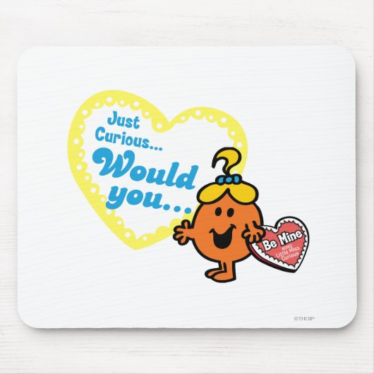 Little Miss Curious Valentijnsdag Wish Muismat (Voorkant)