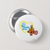 Little Miss Curious Valentijnsdag Wish Ronde Button 5,7 Cm (Voorkant /achterkant)