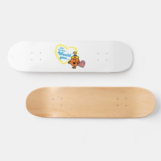 Little Miss Curious Valentijnsdag Wish Skateboard (Horizontaal)
