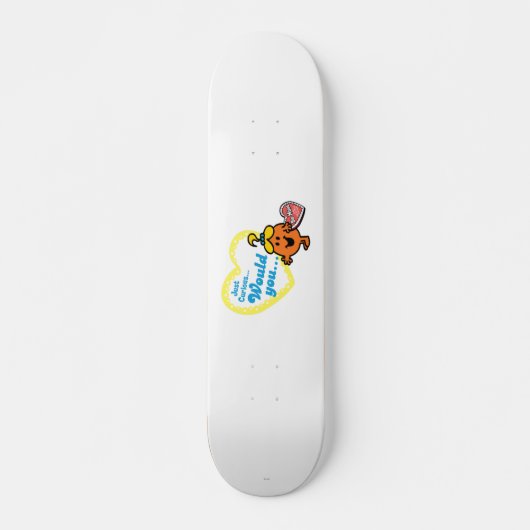 Little Miss Curious Valentijnsdag Wish Skateboard (Voorkant)
