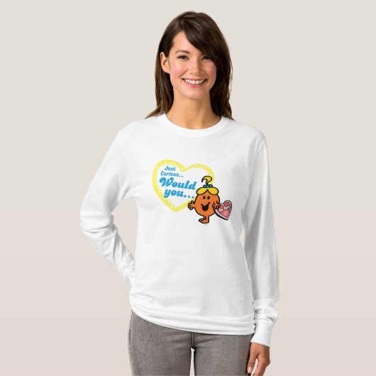 Little Miss Curious Valentijnsdag Wish T-shirt (Voorkant volledig)