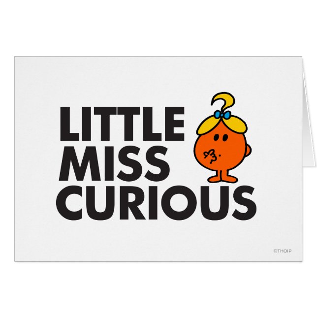 Little Miss Curious | Zwarte briefing (Voorkant Horizontaal)
