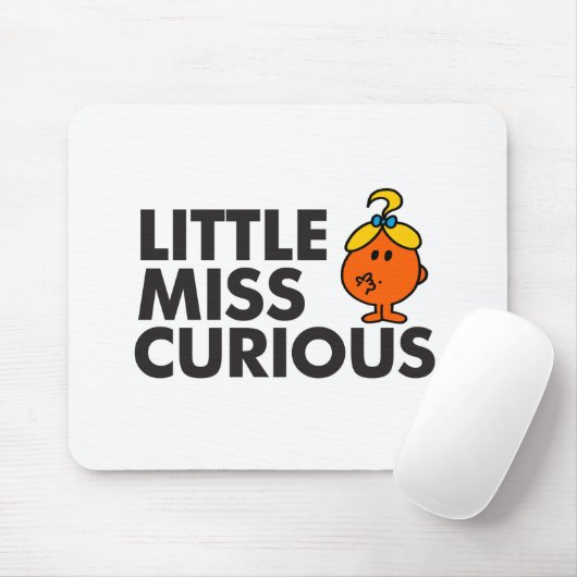 Little Miss Curious | Zwarte briefing Muismat (Met muis)