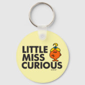 Little Miss Curious | Zwarte briefing Sleutelhanger (Achterkant)