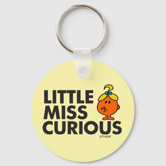 Little Miss Curious | Zwarte briefing Sleutelhanger (Achterkant)