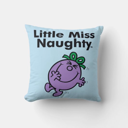Little Miss | De kleine Miss Naughty is zo stout Kussen (Voorkant)
