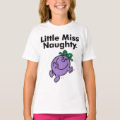 Little Miss | De kleine Miss Naughty is zo stout T-shirt (Voorkant)
