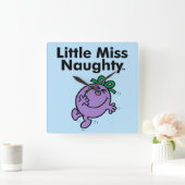 Little Miss | De kleine Miss Naughty is zo stout Vierkante Klok (Huis)
