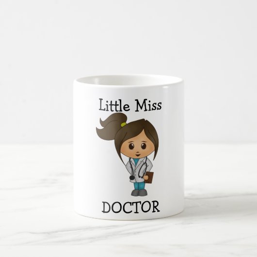 Little Miss Doctor - Cute Brunette Koffiemok (Center)