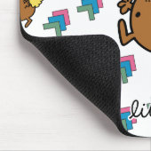 Little Miss Dotty | Kleurrijke Stippen Muismat (Hoek)