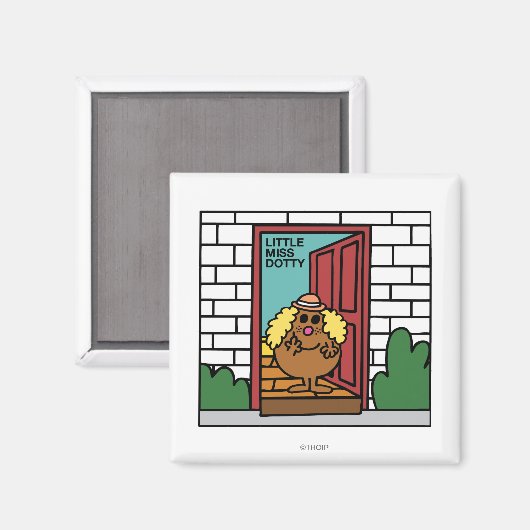 Little Miss Dotty | Open deur Magneet (Voorkant / Achterkant)