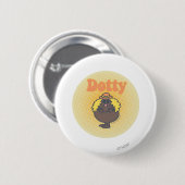 Little Miss Dotty | schijnwerper Ronde Button 5,7 Cm (Voorkant /achterkant)