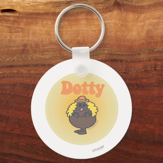 Little Miss Dotty | schijnwerper Sleutelhanger (Voorkant)