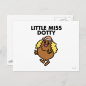 Little Miss Dotty Waving Briefkaart (Voorkant / Achterkant)