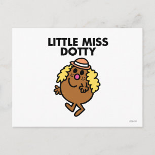 Little Miss Dotty Waving Briefkaart