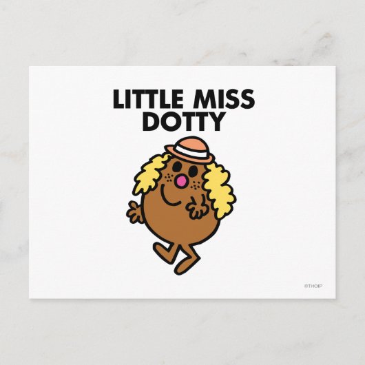 Little Miss Dotty Waving Briefkaart (Voorkant)
